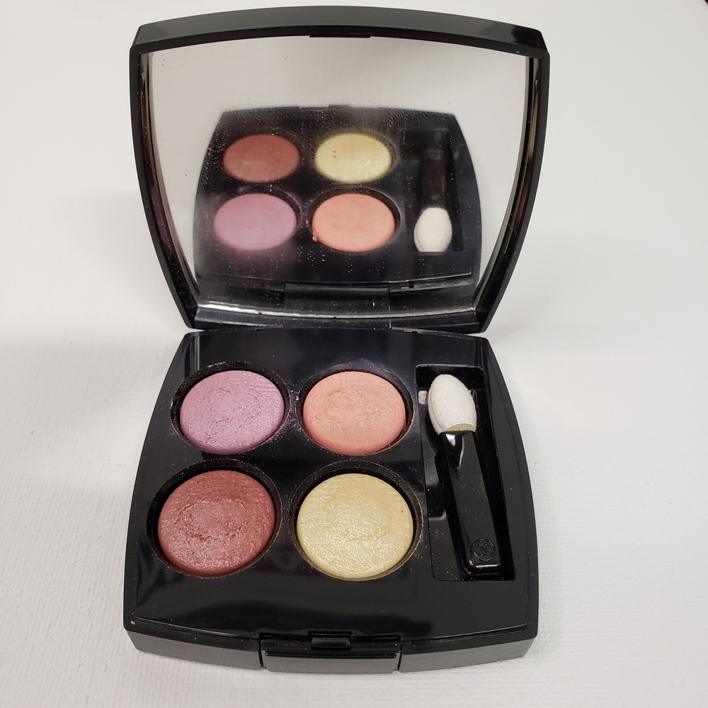 Chanel Eyeshadow Quad - Pink, Orange, Gold, Purple